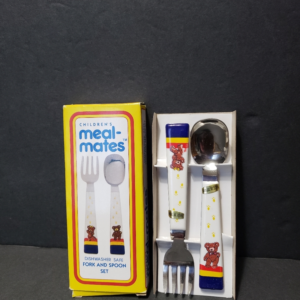 NEW! Vintage 1987 POTPOURRI PRESS Children's Fork & Spoon Set